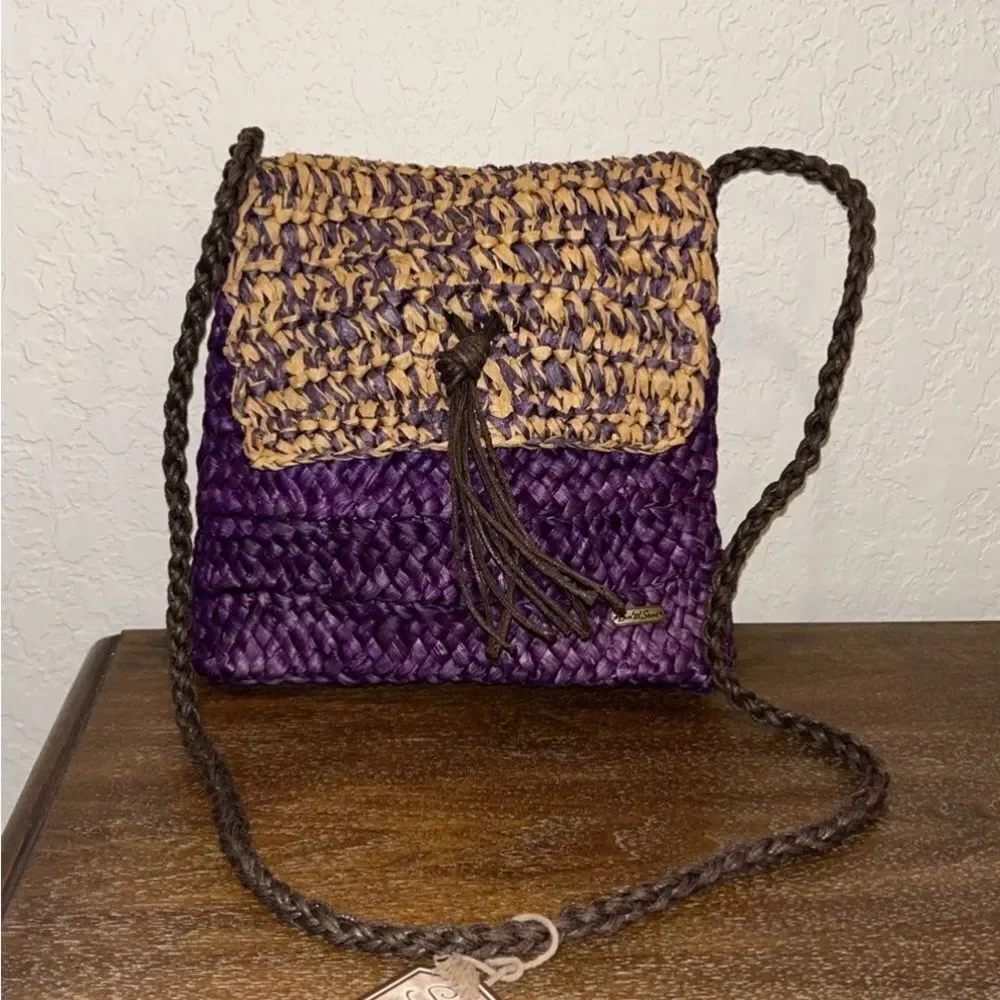 New, Sun ‘N Sand Straw Shoulder Crossbody Purse Bag - Picture 6 of 11